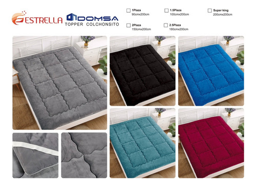 Domsa Cubrecolchon Ultra Acolchado Tipo Topper Super King