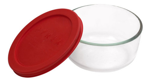 Contenedor Vidrio Pyrex 1,65l Redondo Simply Store Con Tapa Plástica Apto Horno Microondas