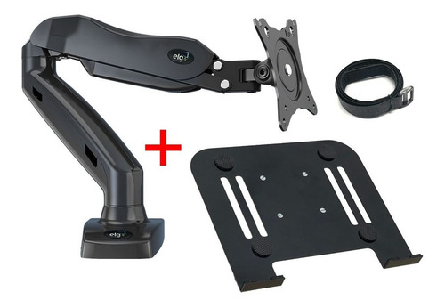 Imagem 2 de 7 de Kit Suporte De Pistão ELG F80n + Bandeja Notebook Snb-8