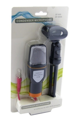 Microfono Condensador Multimedia Estudio Postcast Audio Plug