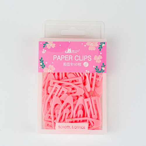 Clips Para Papel X60 Unidades Colores Pastel