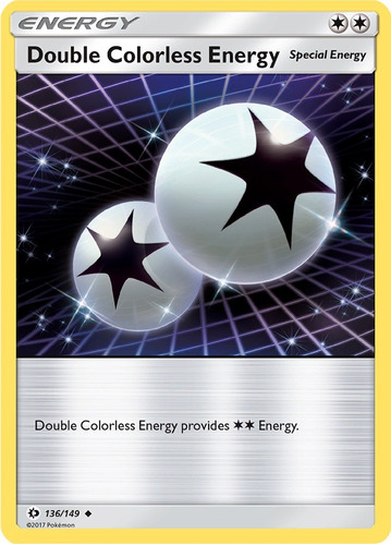 Cartas Pokemon Sun Double Colorless Energy 136/149 Sum