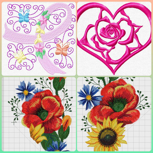 Pack Digital Vip #25 Matrices Ponchados Para Bordados R025
