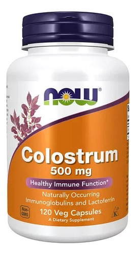 Colostrum, Now, 500 Mg  120 Capsulas. 