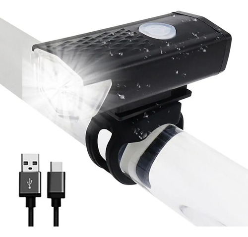 Luz Led Frontal Recargable Usb Delantera Bicicleta Ciclismo