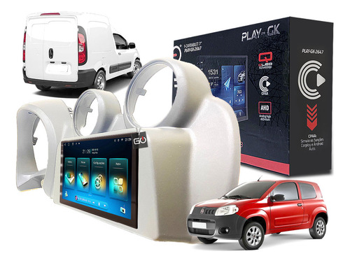 Multimidia Android Play 64gb Carplay Uno Celebration 2012 Cor Prata