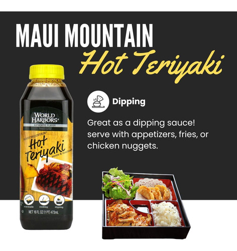 Salsa Teriyaki Caliente Para Asar Y Adobar 473 Ml Paquete De