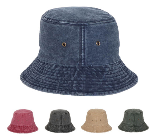 Sombrero De Pescador Desgastado, Lavado, Estilo Retro, Para