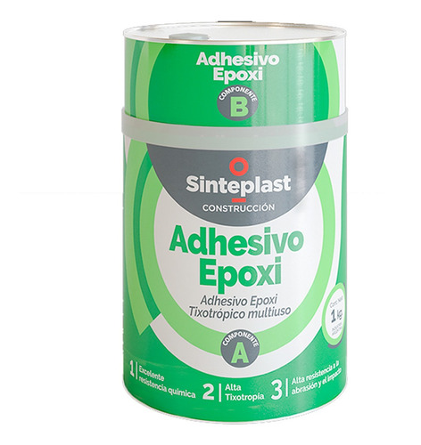 Adhesivo Epoxi Sinteplast Construccion Mortero 1kg 