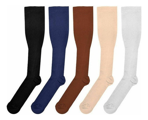 6 Pares De Calcetines De Compresión Para Varices 30-40 Mmhg