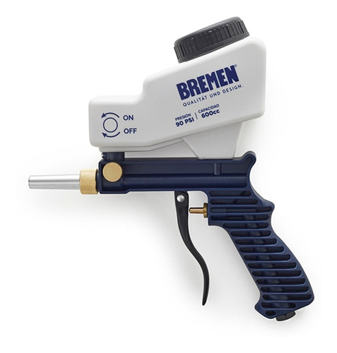 Imagen 2 de 5 de Pistola Arenadora Gravedad Neumatica Bremen Cod. 5606 Dgm