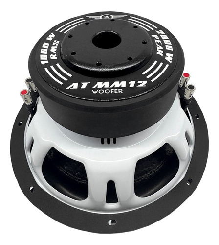 Autotek At Mm12d4 Subwoofer 12 De 4ohm 1000w Rms 2000w Pieza Blanco
