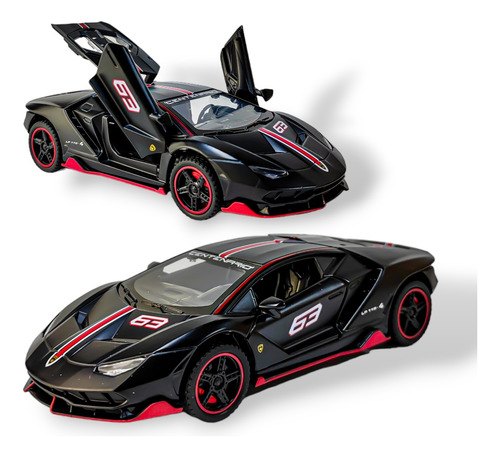 Carro Deportivo Lamborghini Centenario Escala Metálico 