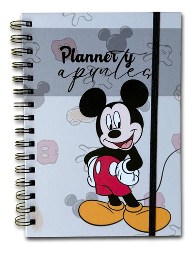 Mickey Mouse Planner Semanal Y Apuntes - Agenda Sin Fechas