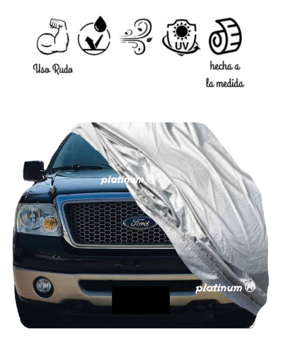 Cubre Cubreauto Gruesa Broche,lobo Ford Pick Up Doble Cabina