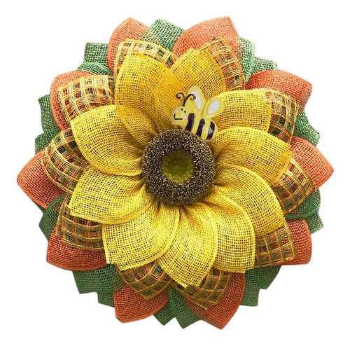 Guirnalda Artificial Con Forma De Hoja, Abeja Y Girasol Para