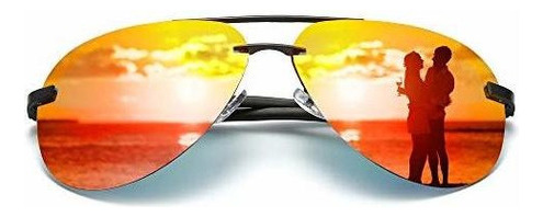 Jodela Aviator Gafas De Sol Polarizadas Para Hombre, Espejo