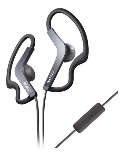 Auricular Sony Clip Ear Mdr-as210ap Con Mic Color Negro
