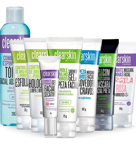 Kit Clearskin Para Pele Tendência A Acne Avon Clr-002