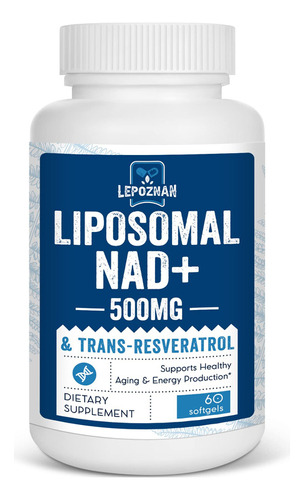 Liposomal Nad+ 500 Mg + Trans-resveratrol 300 Mg, Suplemento