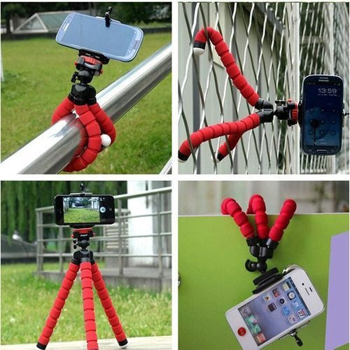 Imagen 2 de 10 de Trípode Con Soporte Para Teléfono De Pulpo Flexible Selfie