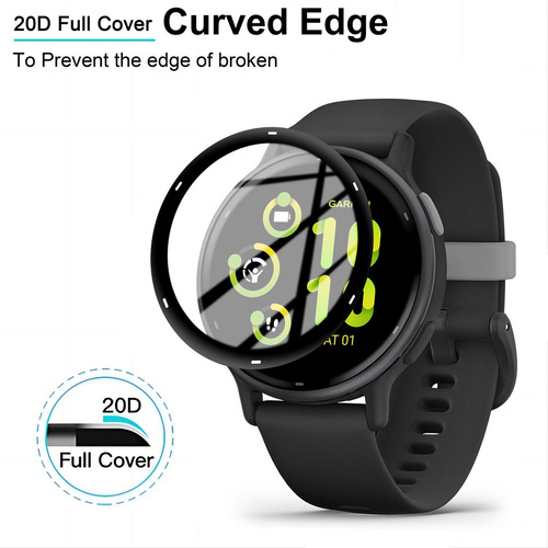 4x Mica Screen Protector Pantalla Para Garmin Vivoactive 5