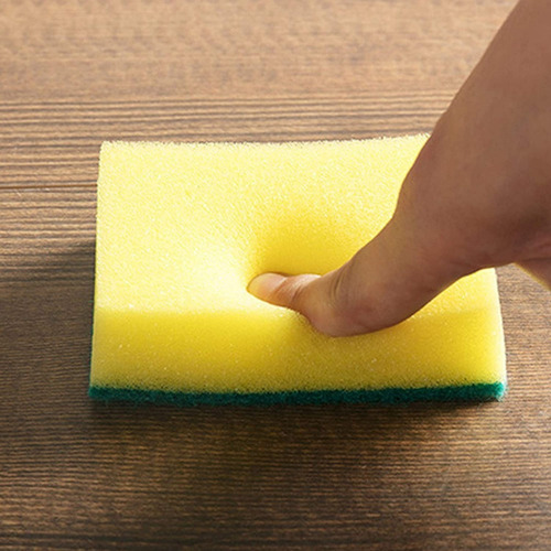 Imagen 6 de 7 de Esponja Fibra Para Lavar Trastes Cocina Paquete 10 Piezas