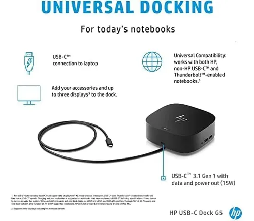 Hp Usb-c Dock G5, Número De Modelo: 26d32aa #abl (dock 2.0)