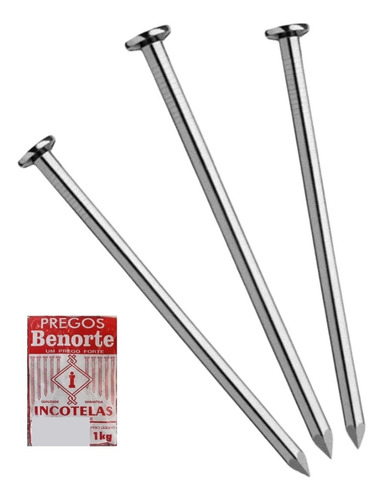 Prego 16x21 Com Cabeça De Aço Polido - Material Construça