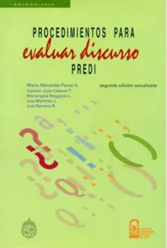 Predi Procedimiento Para Evaluar Discurso - Pavez Maria