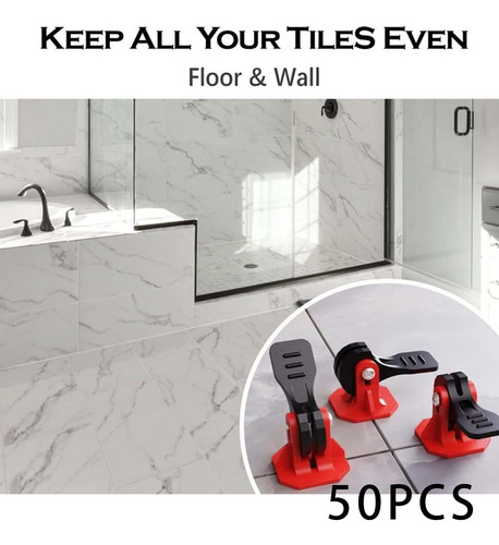 50 Uds De Nivelación De Azulejos Kit Nivelador De Azulejos