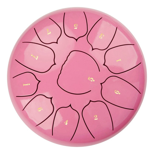 Tambor Handpan De 6 Pulgadas, Lengüeta De Acero, 11 Notas, M