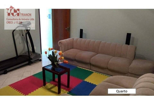 Sobrado 300 M2 4 Dorm 5 Vagas 1 Suite Closet Semi Mobiliado - So0270