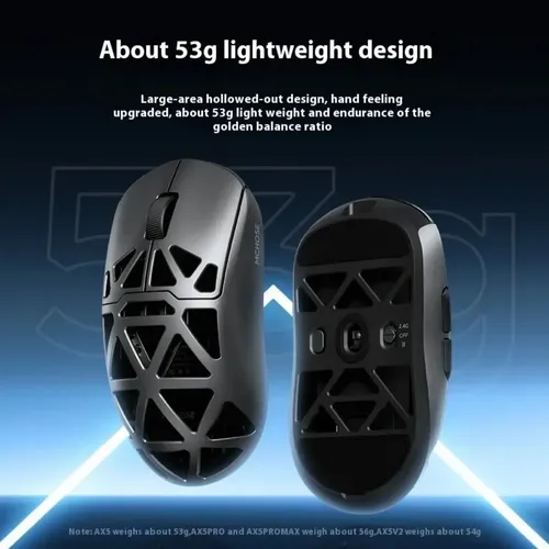 マウス・トラックボール MCHOSE AX5 V2 Mouse Sem Fio De Magnésio Mchose Ax5 V2 54g Paw3390 Double 8