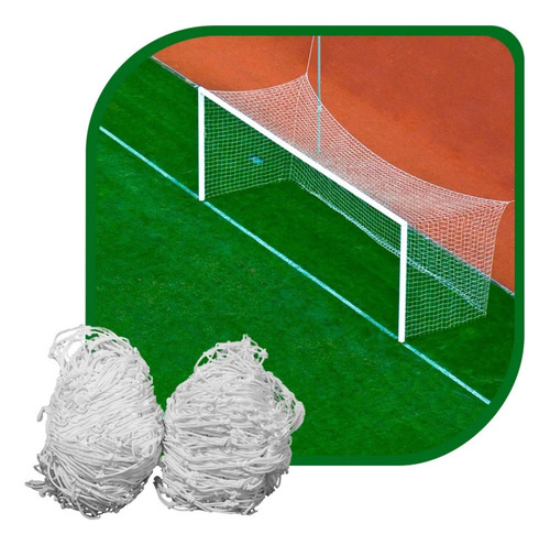 Par Redes Para Arco Fútbol 11, Nylon 6mm Gismar