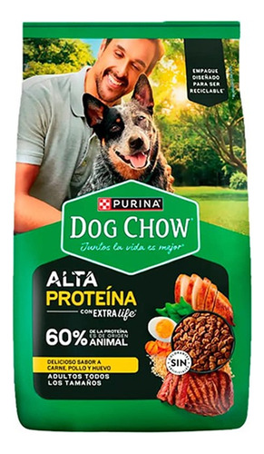 Dog Chow Extra Life Alta Proteina 7,5 K Carne Pollo Huevo