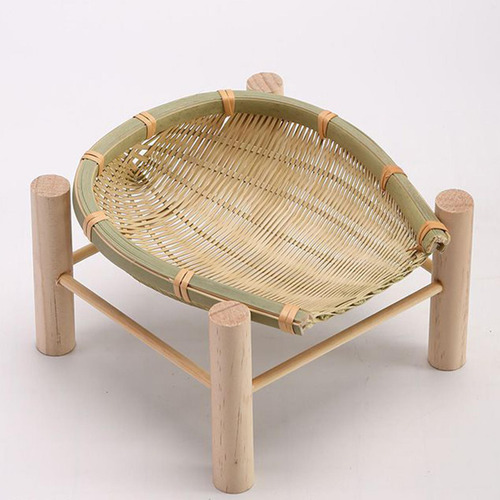 Cesta De Bambú, Bandeja , Bandeja Para Servir 16cm Madera