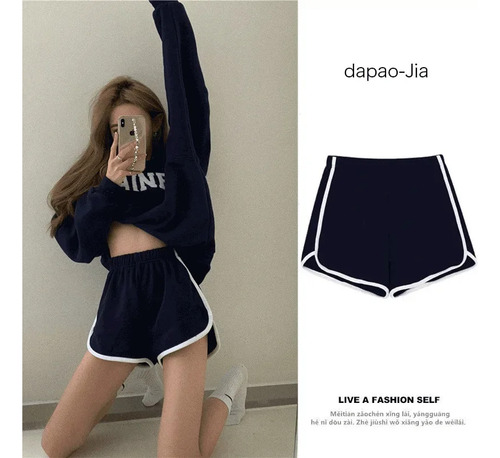 Pantalones Anchos Para Mujer Con Cintura Elástica De Tela Fi
