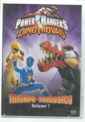 Dvd Power Rangers, Dino Trovão, Triunfo Triássico, Volume 5
