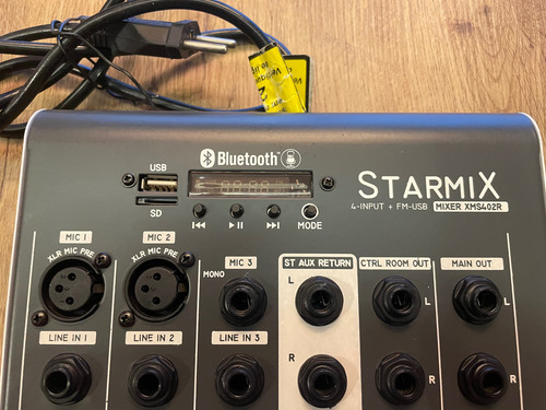 Mesa Mixer Ll Audio Starmix Bluetooth 4 Canais Xms402r (Usado)