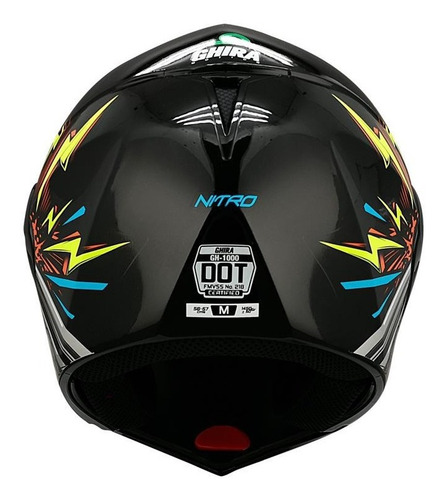 Casco Moto Abatible Ghira Gh1000 Nitro Gafas Certificado Dot