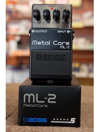 Boss Pedal Efecto Distorsión Metal Core Ml2 Color Negro