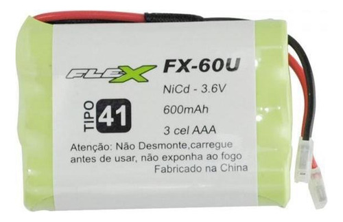Bateria Universal Para Telefone Sem Fio 600mah 3,6v Fx-60u