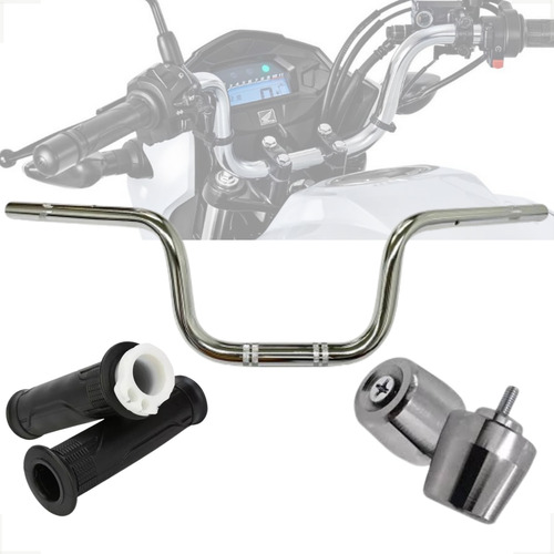 Kit Guidão Cg Cargo 160 2014 2024 Com Peso Da Pcx E Manopla