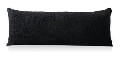 Funda De Almohada Ultra Suave Con Cierre En Color Negro