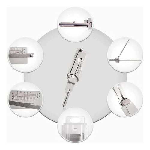Herramienta Decodificador Llaves 2 En 1 Acero Inoxidable