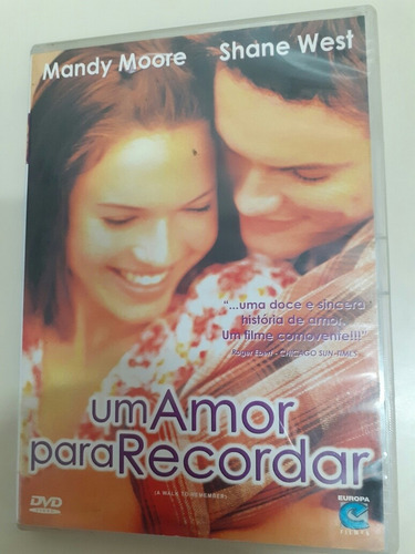 Dvd Filme Um Amor Para Recordar/romance/dublado