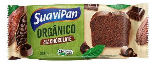 Bolo Orgânico de Chocolate Suavipan 200g