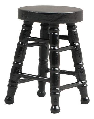 Qa 4 Mini Silla Para Casa De Muñecas, Mini Taburete 1:12,