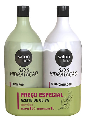 Shampoo + Cond. Salon Line Azeite De Oliva Sos Hidratação 1l